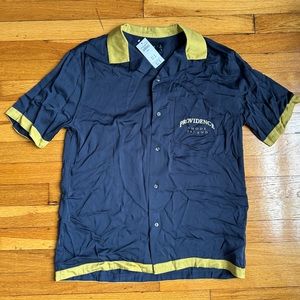 Abercrombie Camp Collar Coastal Shirt - Providence, Rhode Island - Size Small